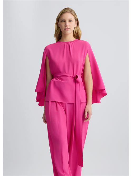 Crêpe de chine blouse with belt Liu Jo | CA5369T1963.X0450